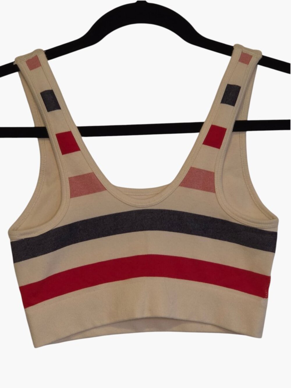 Aerie Superchill Cotton Seamless Scoop Bralette Striped Size Small - Picture 3 of 4